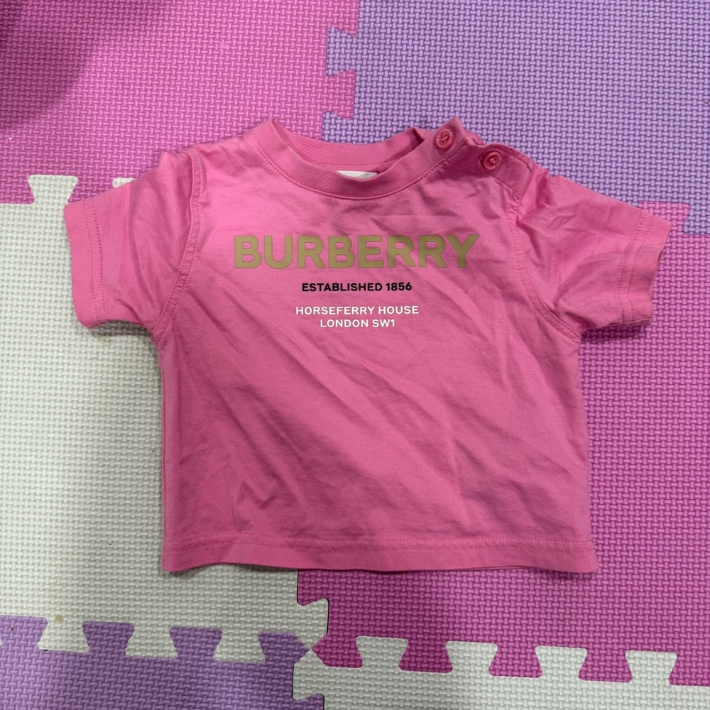 Burberry Bright Pink Logo Tee